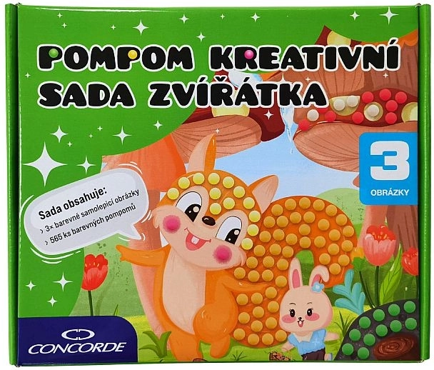 Pompom kreativni set životinjice