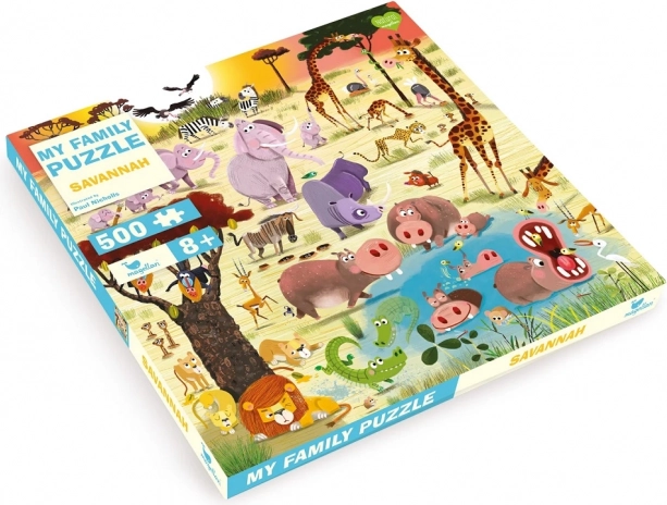 Obiteljske puzzle Savana 500 dijelova