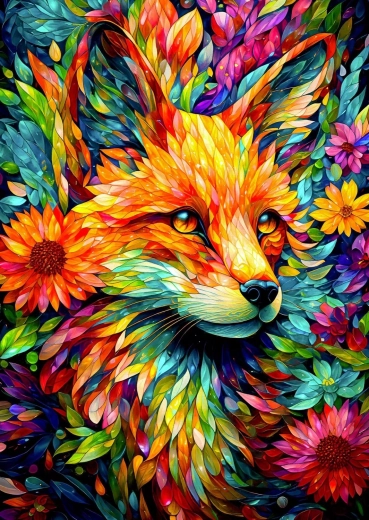 Enjoy puzzle cvjetna lisica 1000 dijelova