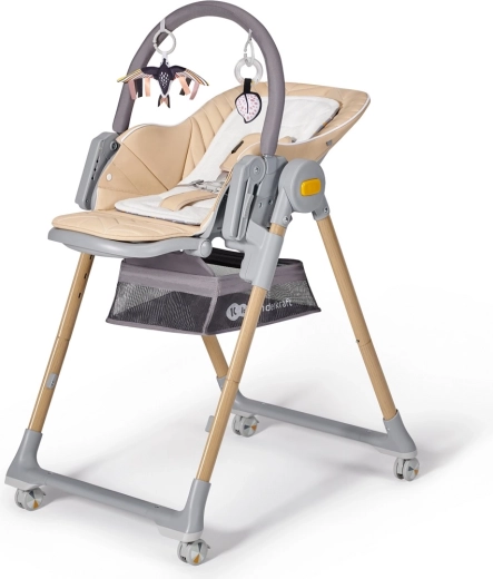 Hranilica i ležaljka 2-u-1 KINDERKRAFT Lastree Wood Premium