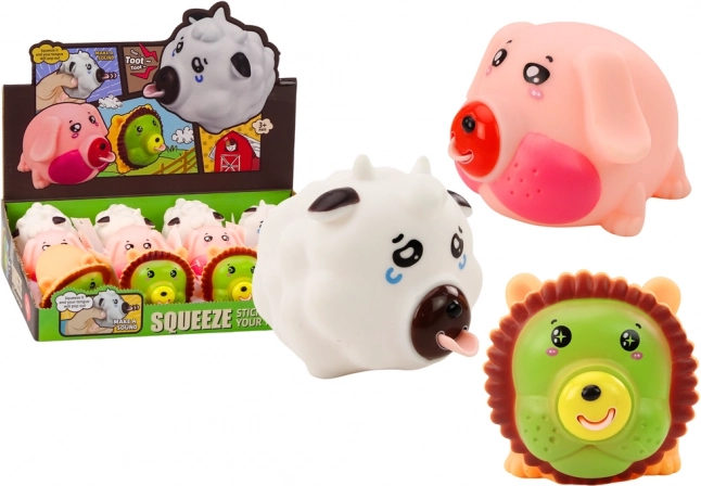 Životinjsko koljeno Lav Svinja Krava Antistresna mekana figurica MIX