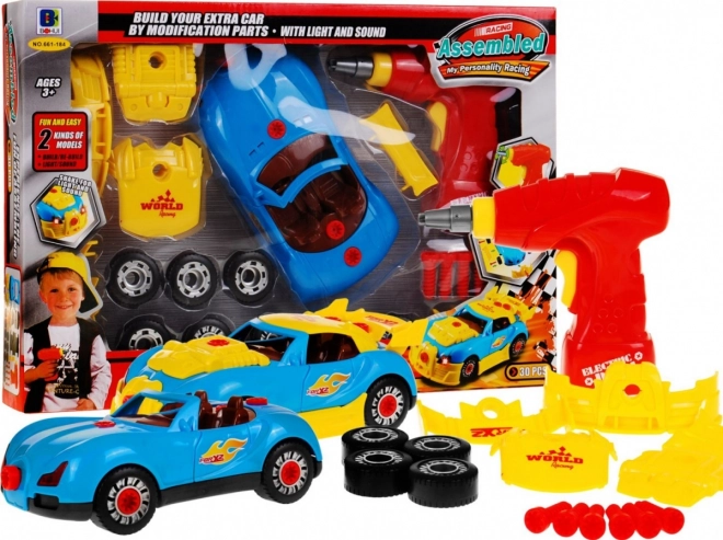 Assembleable Racing Car with Drill