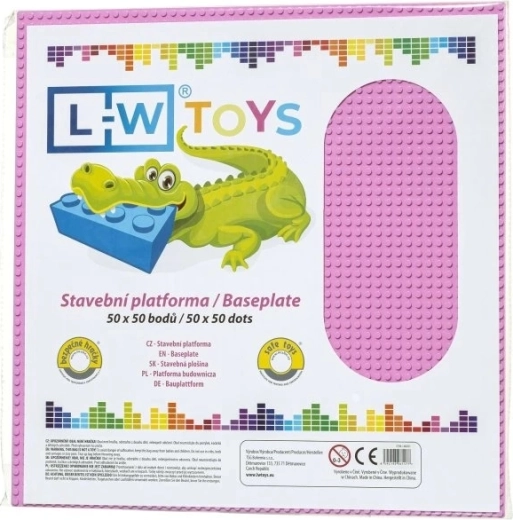 Građevinska podloga 50 × 50 točaka ružičasta