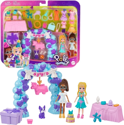 Polly Pocket Birthday Party – fashion playset with dolls and accessories