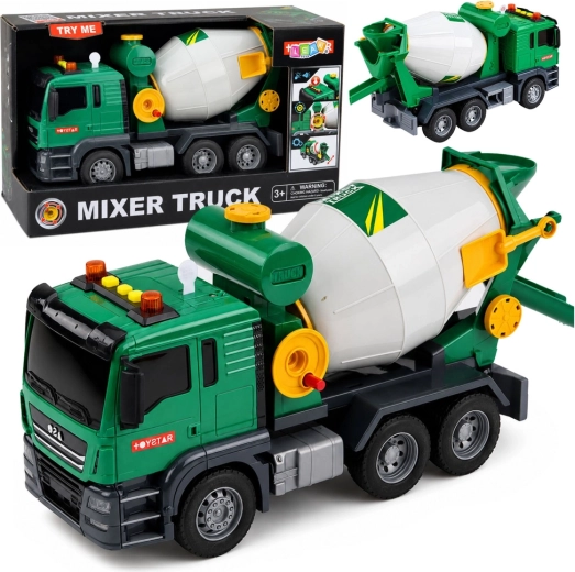 Betonska miješalica Mixer Truck sa svjetlima i zvukovima, zelena