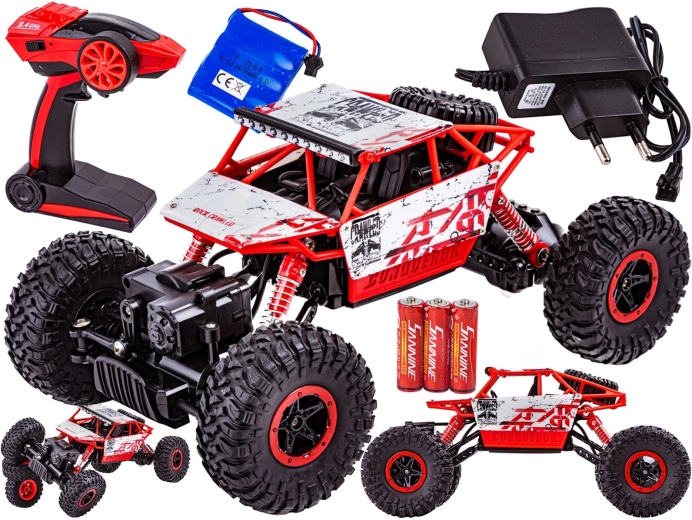 RC auto rock crawler 2,4 GHz 1:18 crveno
