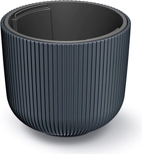 Vaza za cvijeće sa samonavodnjavajućom uloškom 29,8 cm antracit