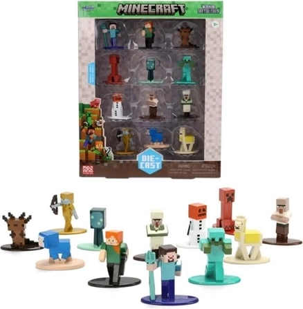Jada Minecraft metalne figurice 4 cm (12 kom)