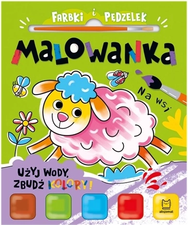 Bojanka s bojama i kistom – upotrijebi vodu na farmi