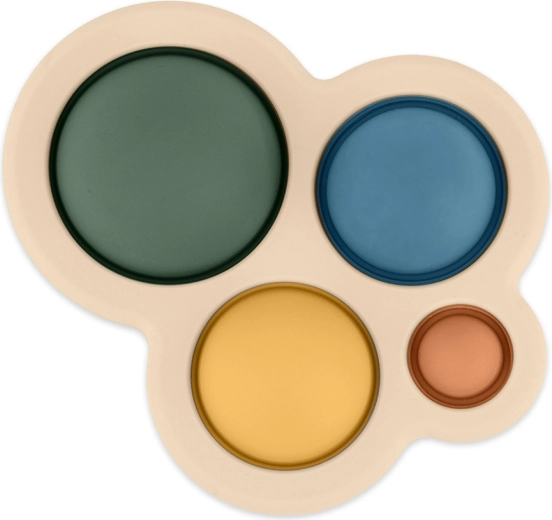 Petite&Mars silikonska senzorička igračka Chill Out Misty Green 6m+