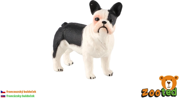 Francuski buldog – figurica psa 5 cm - 1 komad