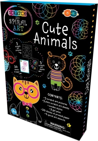 Set strugalica i spiralnih crteža – vesela životinjica