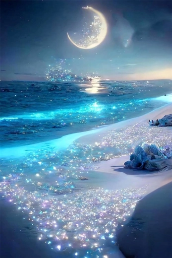 Dijamantno slikanje Mjesečev sjaj 30×40 cm