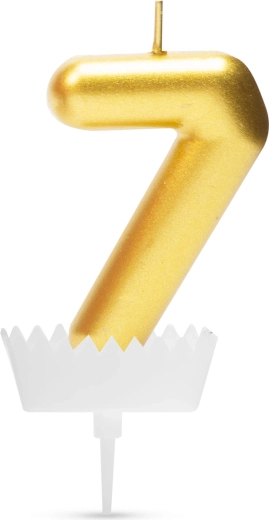 Number 7 Cake Candle