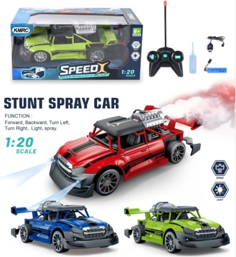 Daljinski upravljan auto s dimnim efektom i svjetlima