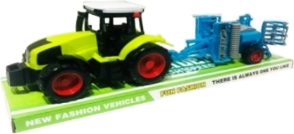 Traktor s prednjim sijačkim agregatom – realistična plastična igračka