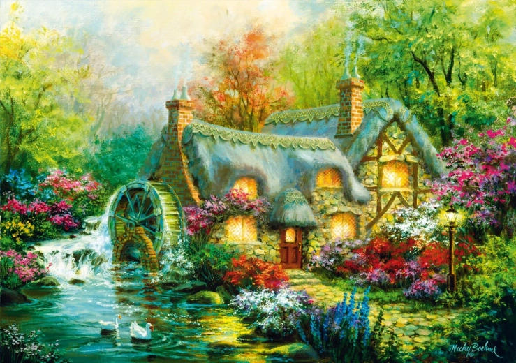 Puzzle Selo 1000 dijelova BLUEBIRD