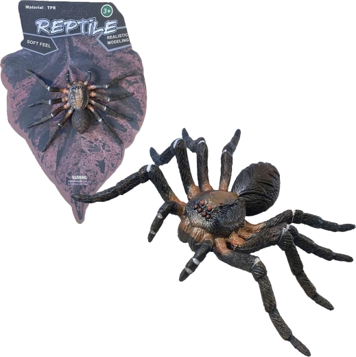 Living Nature: Wolf Spider – realistic spider model (12 cm)