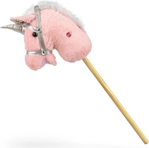 Milly Mally hobby horse on a stick, light pink