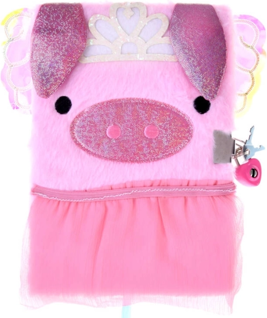 Ružičasti tajni dnevnik sa lokotom u obliku prasića