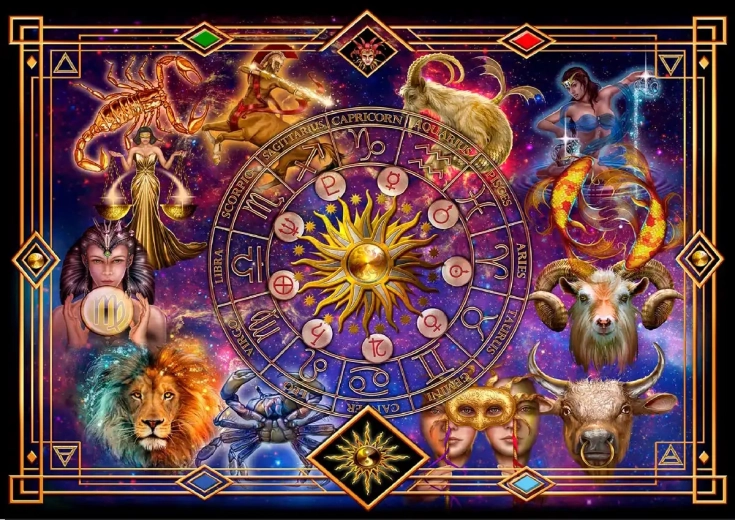 WOODEN CITY drvene puzzle Zodijak 2u1, 4000 dijelova