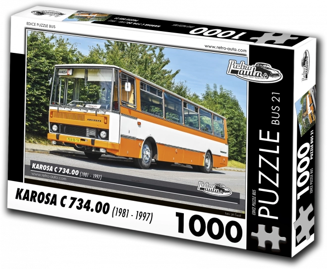 Puzzle Retro-automobili Karosa C 734 (1981–1997) – 1000 dijelova