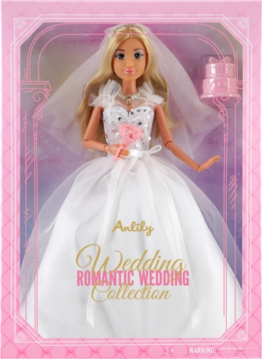 Modna lutka u vjenčanici s buketom