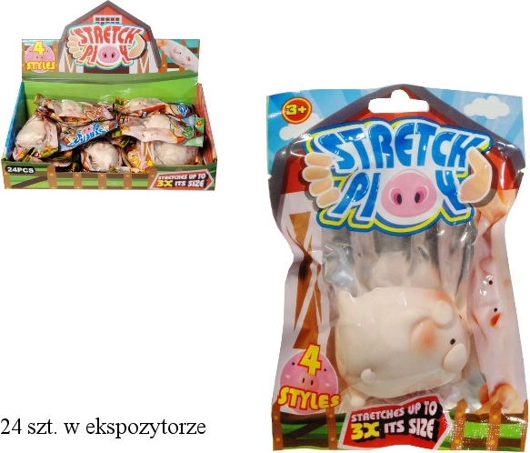 Animal – stretchable wind-up pig - 1 piece