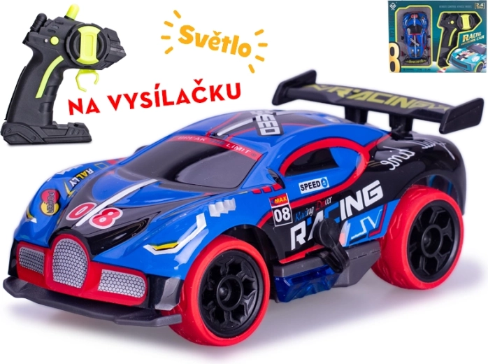 RC trkaći auto 1:32 s 2,4 GHz i svjetlima – plavi