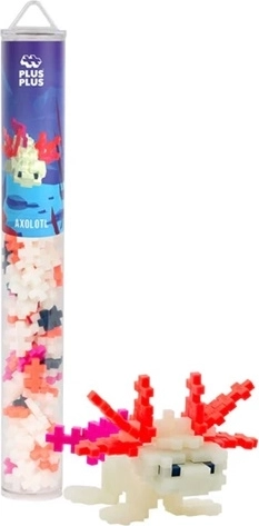 Plus-Plus Axolotl Construction Set 2D/3D, 100 Pieces in a Tube