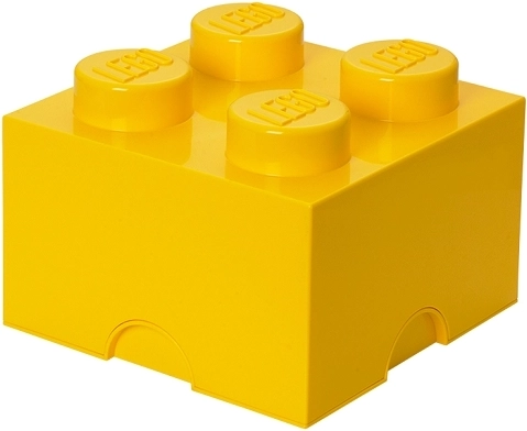 Lego spremnik kutija 4 žuta