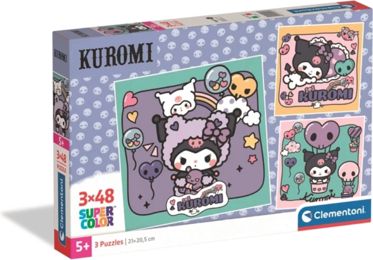 Puzzle CLEMENTONI Kuromi 3×48 dijelova