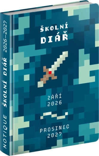 Školski planer Gamer rujan 2026 – prosinac 2027, 9,8 × 14,5 cm