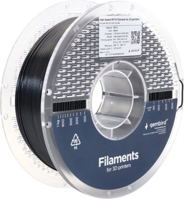 Filament PETG High Speed 1,75 mm 1 kg crni