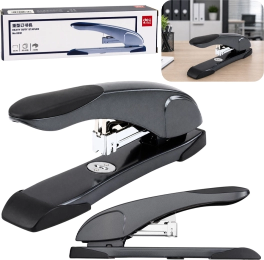 Deli Heavy Duty Stapler for up to 100 sheets 23/10 black