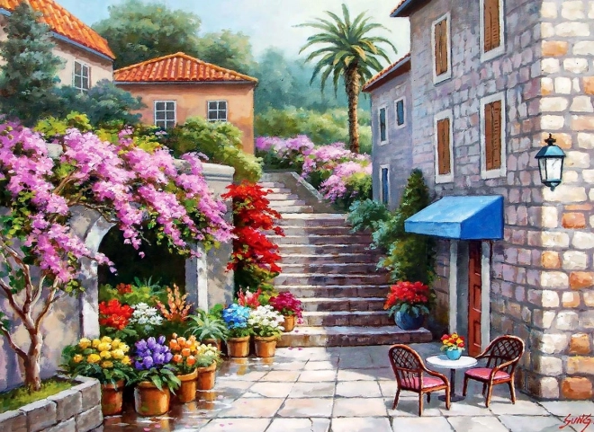 Puzzle Cvjećarnica u proljeće 260 dijelova