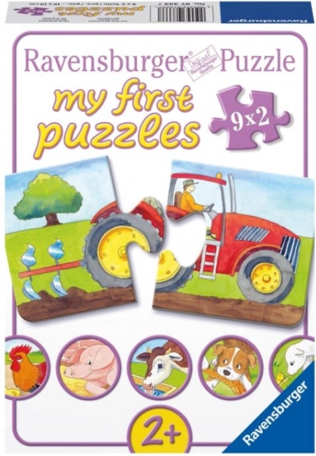 Ravensburger Moje prve puzzle na farmi 9×2 dijela