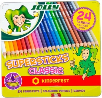 Supersticks 24 boja u metalnoj kutiji