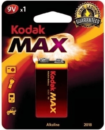Kodak Alkaline Max 9V alkalna baterija