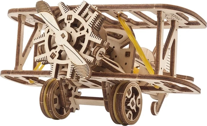 Ugears mini dvokrilac – 3D drvena mehanička maketa