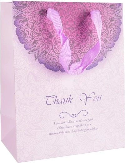 Gift Paper Bag Thank You 16 × 10 × 32 cm