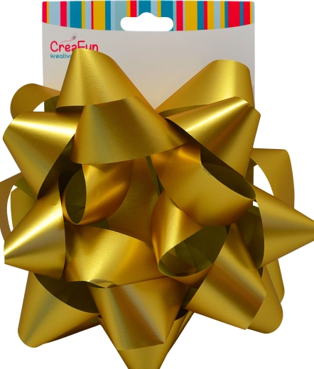 Zlatna poklon mašna 20 cm