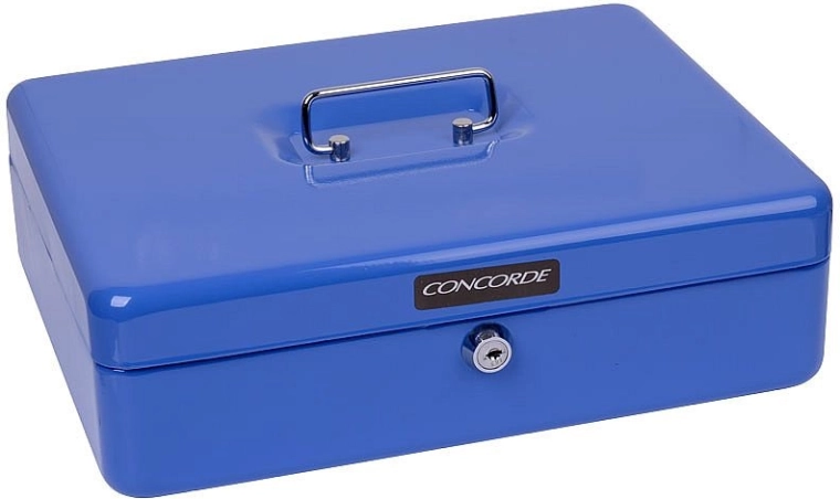 Metalna blagajna CONCORDE 30 cm, plava