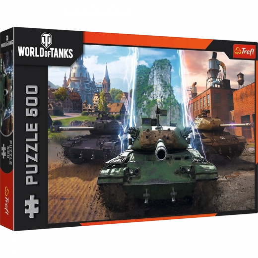 puzzle 500 dijelova - world of tanks: vrijeme za akciju! trefl