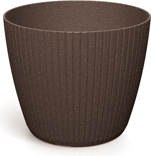 Tegla za cvijeće Lamia Eco Wood 19,8 cm – boja kave
