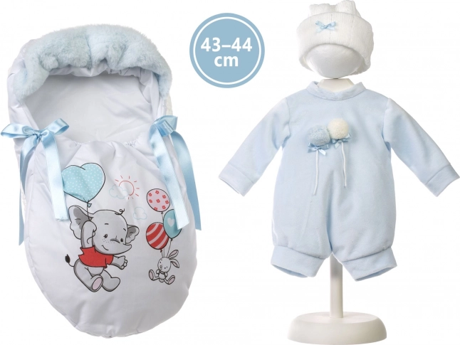 Odjeća s vrećicom za bebe za lutku NEW BORN 43–44 cm