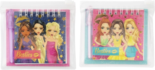 Mini bilježnica s olovkom Besties