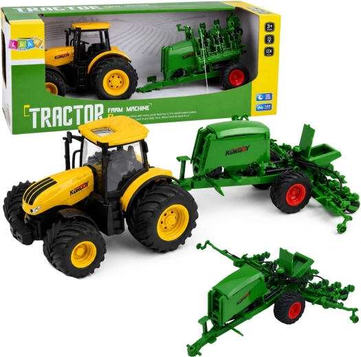 Traktor sa sijačicom sa svjetlima i zvukovima 1:24