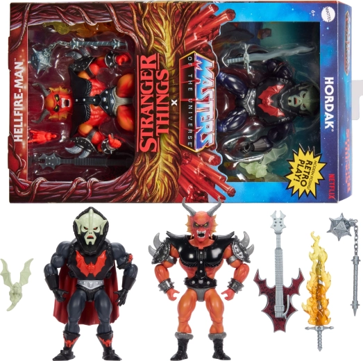 Mattel Masters of the Universe Origins x Stranger Things set figurica Hordak i Hellfire-Man