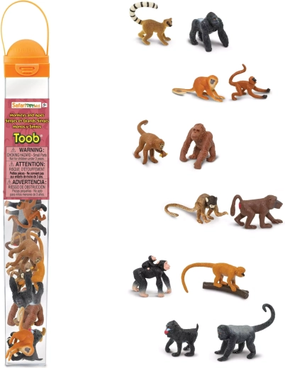 Tuba s figuricama primata i majmuna Safari Ltd.